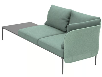 BLOOM 1233 DX/SX - Modular 2 seater fabric sofa by Et al. - view 3
